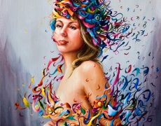 paper dreams, oil on canvas, 40x50 cm, 2014